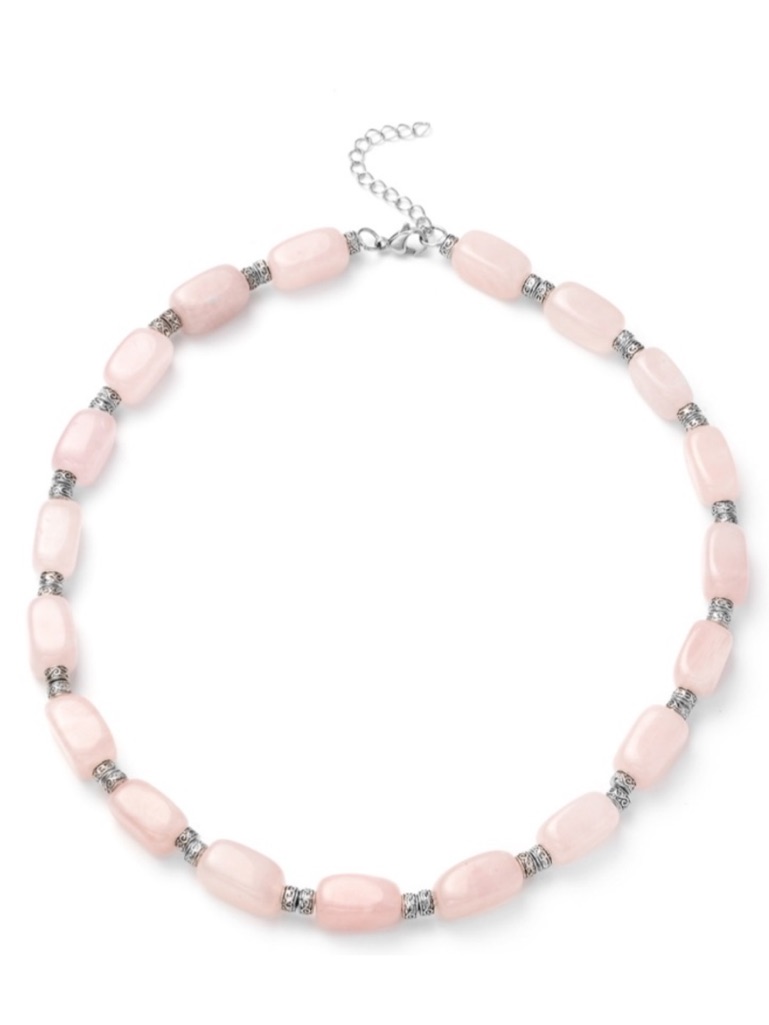 Galilea Rose Quartz Beaded Necklace